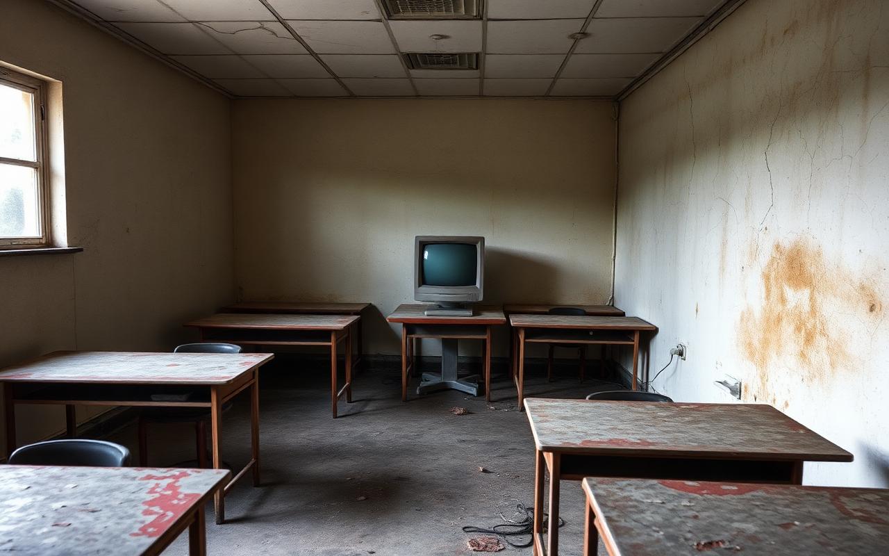 Avant — Salle abandonnée avant intervention