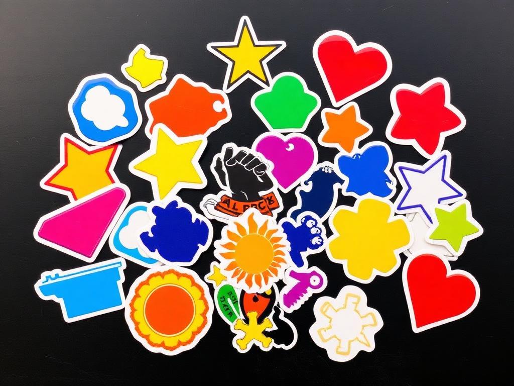 Stickers vinyle découpés
