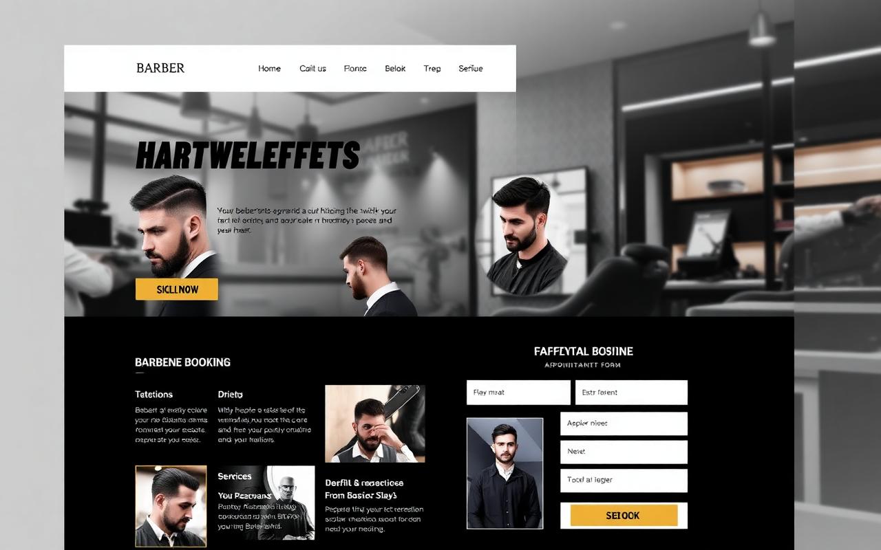 Aperçu du modèle Studio Coiffure